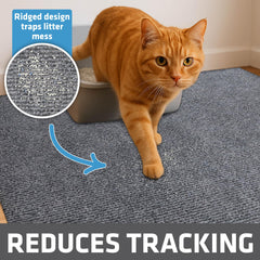 Absorbent Drymate fabric mat traps moisture for cleaner paws and surfaces