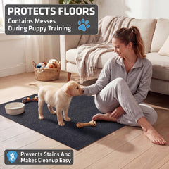 Drymate pad showing waterproof bottom layer protects floors