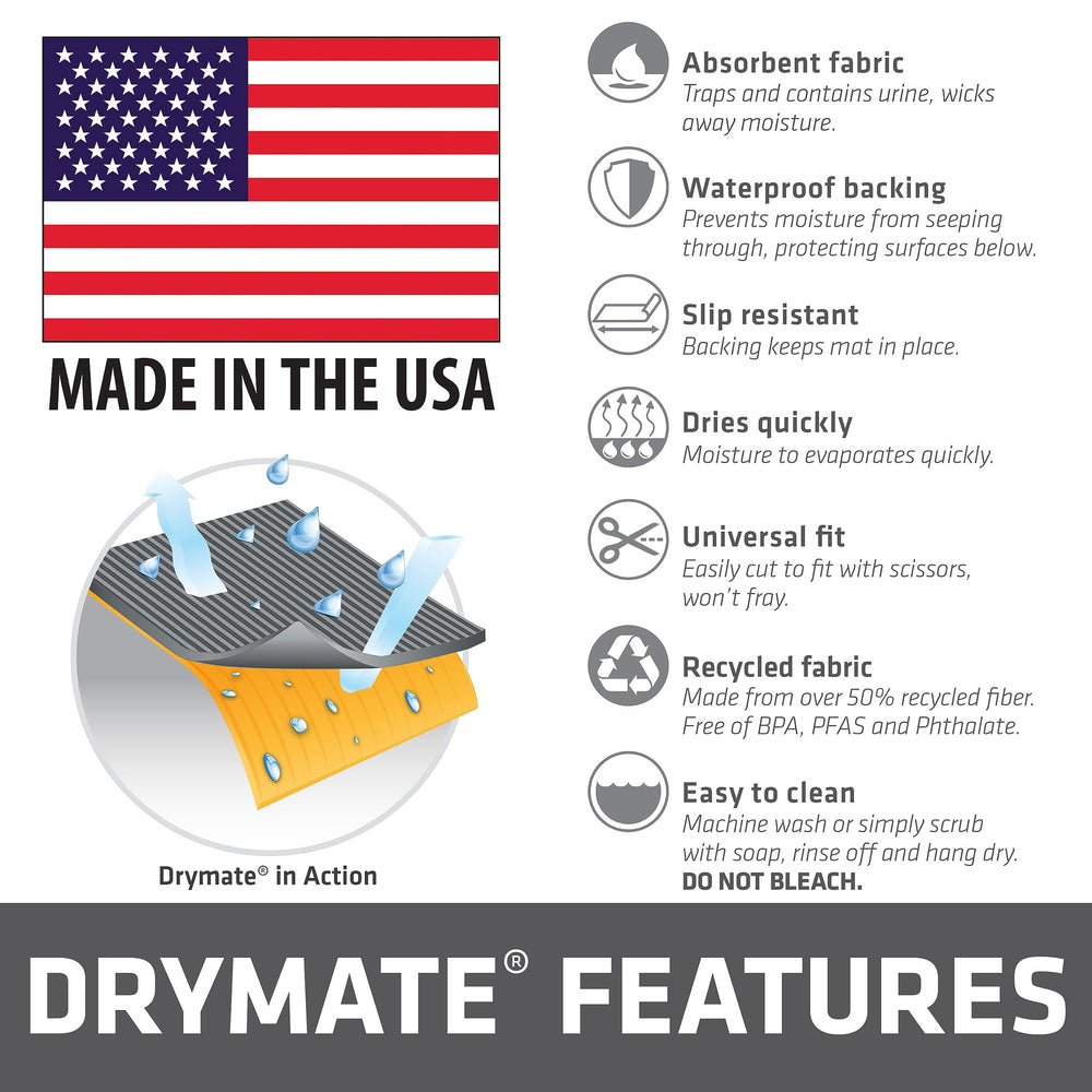 Drymate reusable potty pad option suitable for kennel training routines