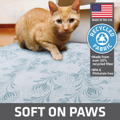 Drymate mat's slip-resistant backing stays in place on any floor.