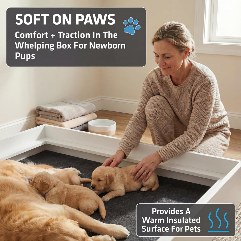 Machine-washable Drymate mat for repeated use and easy care.