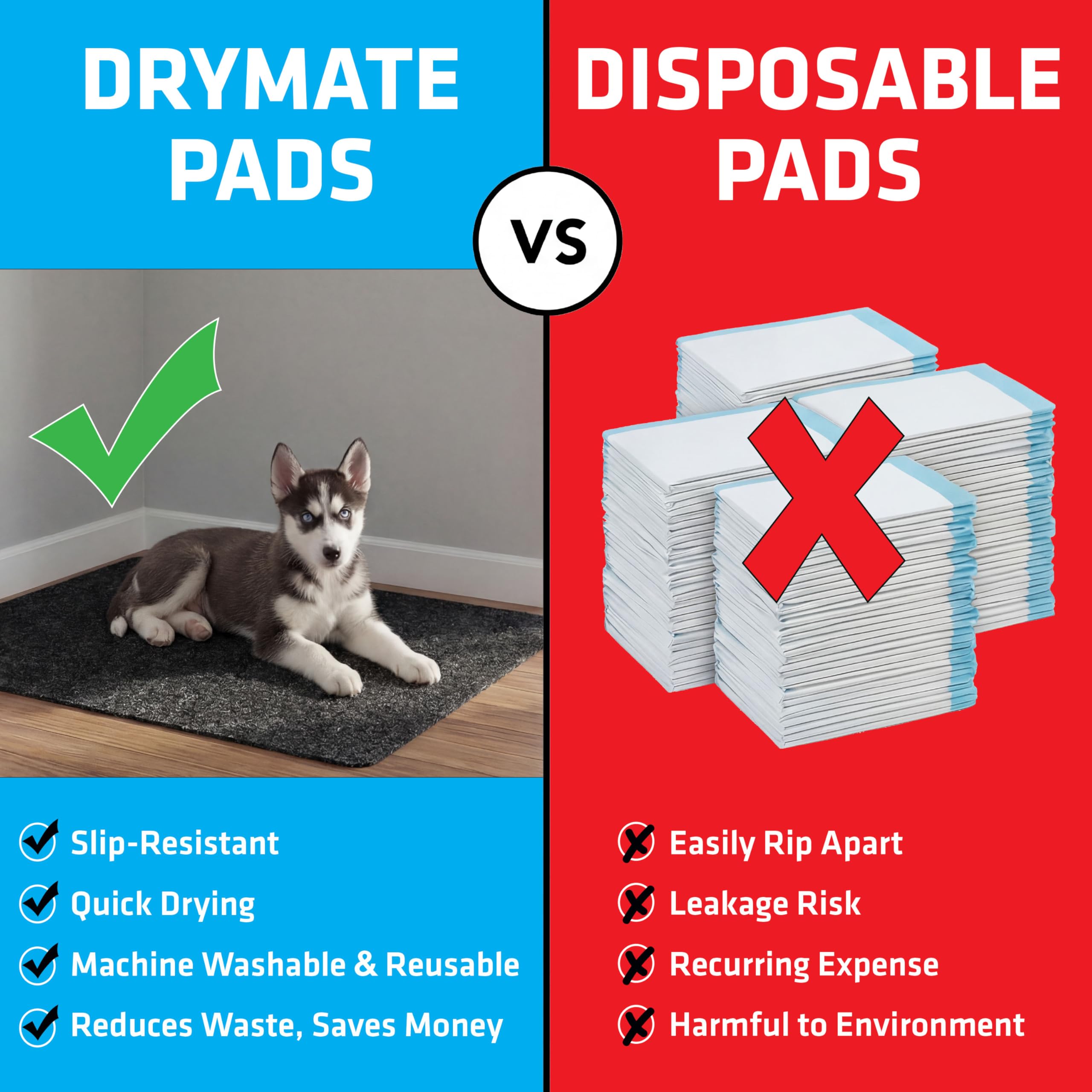 Multi-mat configuration shown for larger playpens or crates.