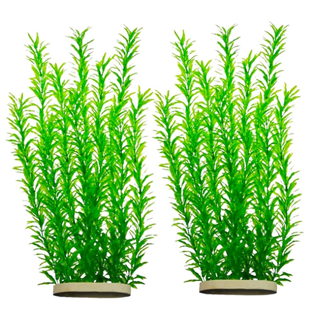 DSkoiph 21 inch plant pair helps mimic lush underwater scenery and reduce tank glare.