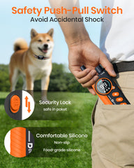 DTCollar IP67 waterproof collar tested for rain and mud.