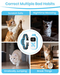 DTCollar Mini Cat Collar waterproof IPX7 withstands baths, rain, and splashes