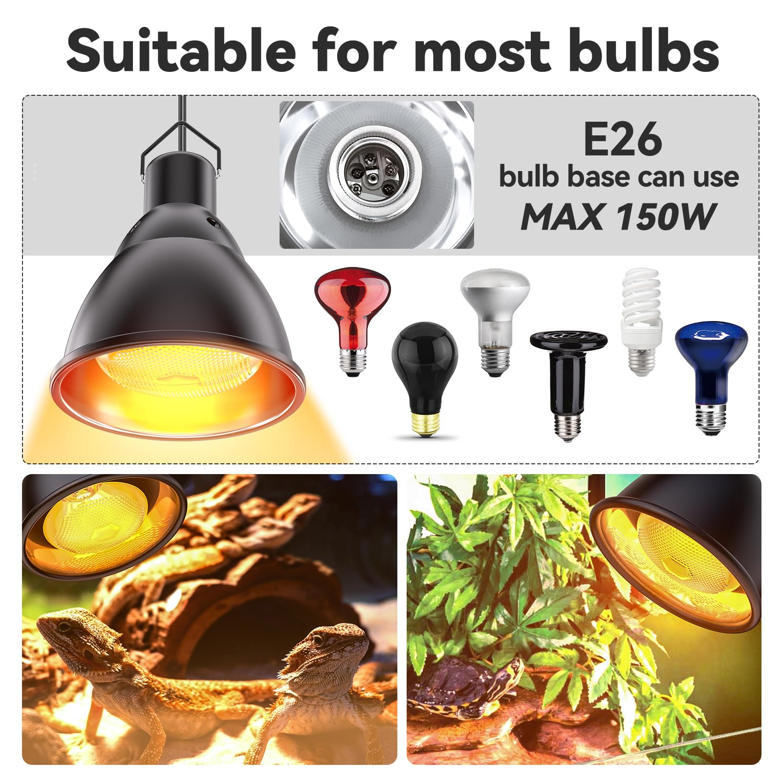 DTZY E26 ceramic head enables flexible bulb replacement