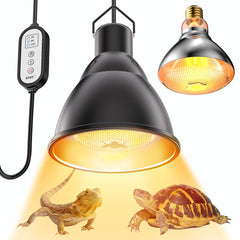 DTZY Reptile Light Fixture with deep dome for efficient heat distribution