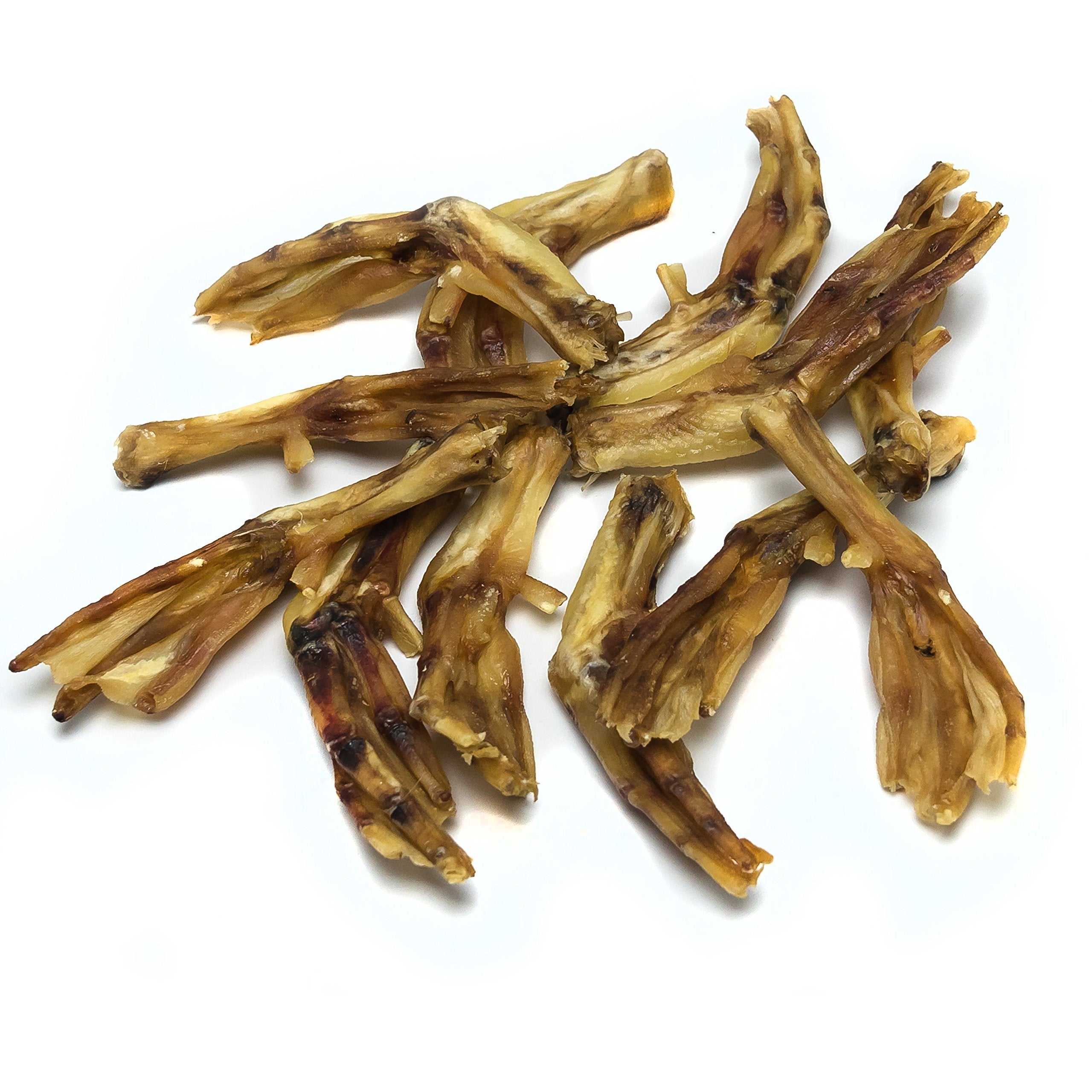 Handmade in Chicago Canine Butcher Shop duck feet chews.