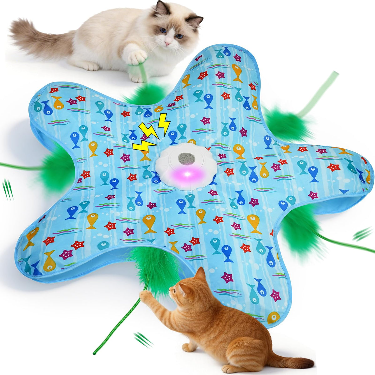 Duckart Interactive Cat Toy with birdcall sparks playful hunting for indoor cats.