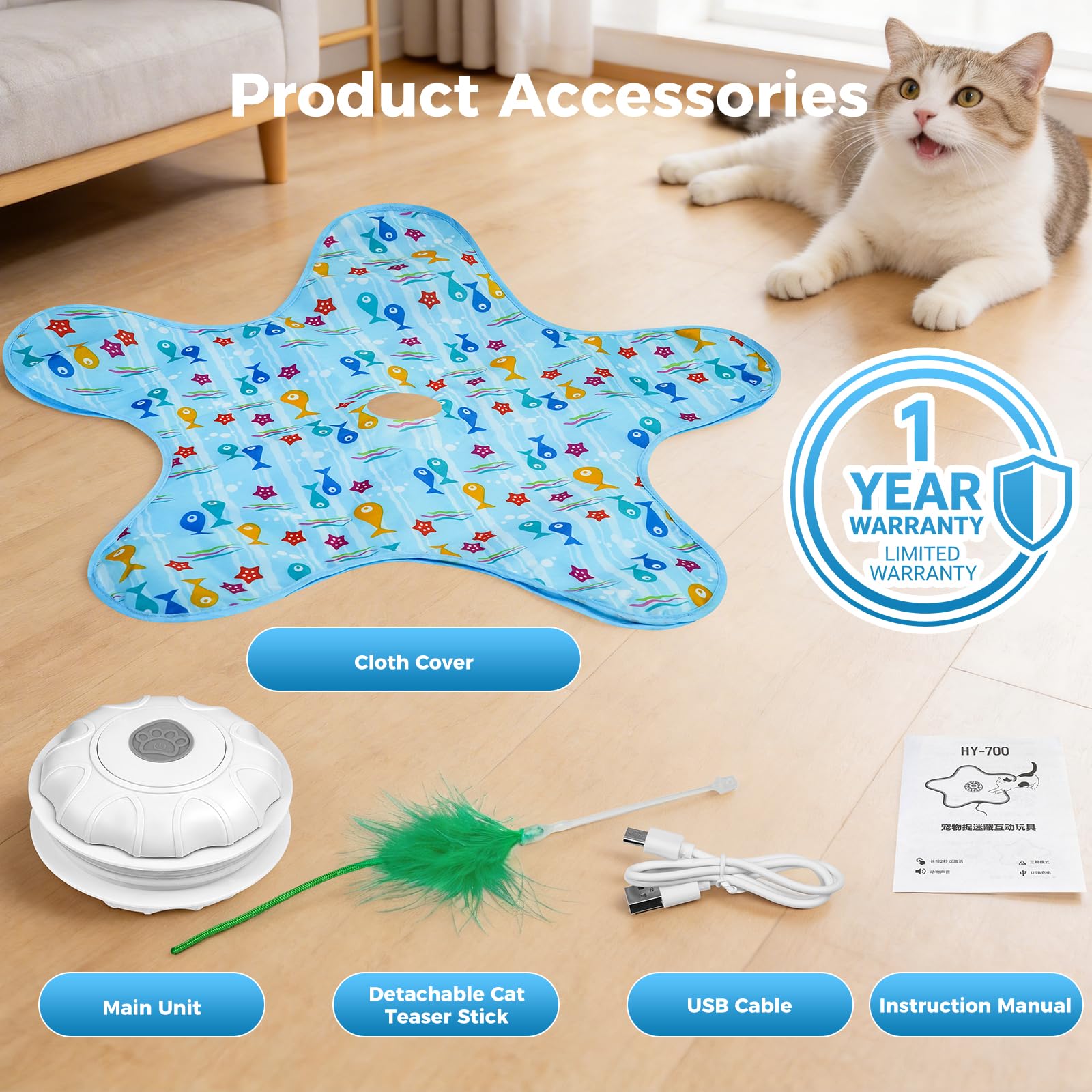 Duckart indoor cat gift idea for bored cats at home.
