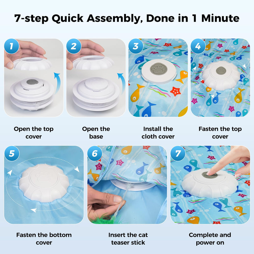 Duckart safe ABS material protects paws during lively sessions.