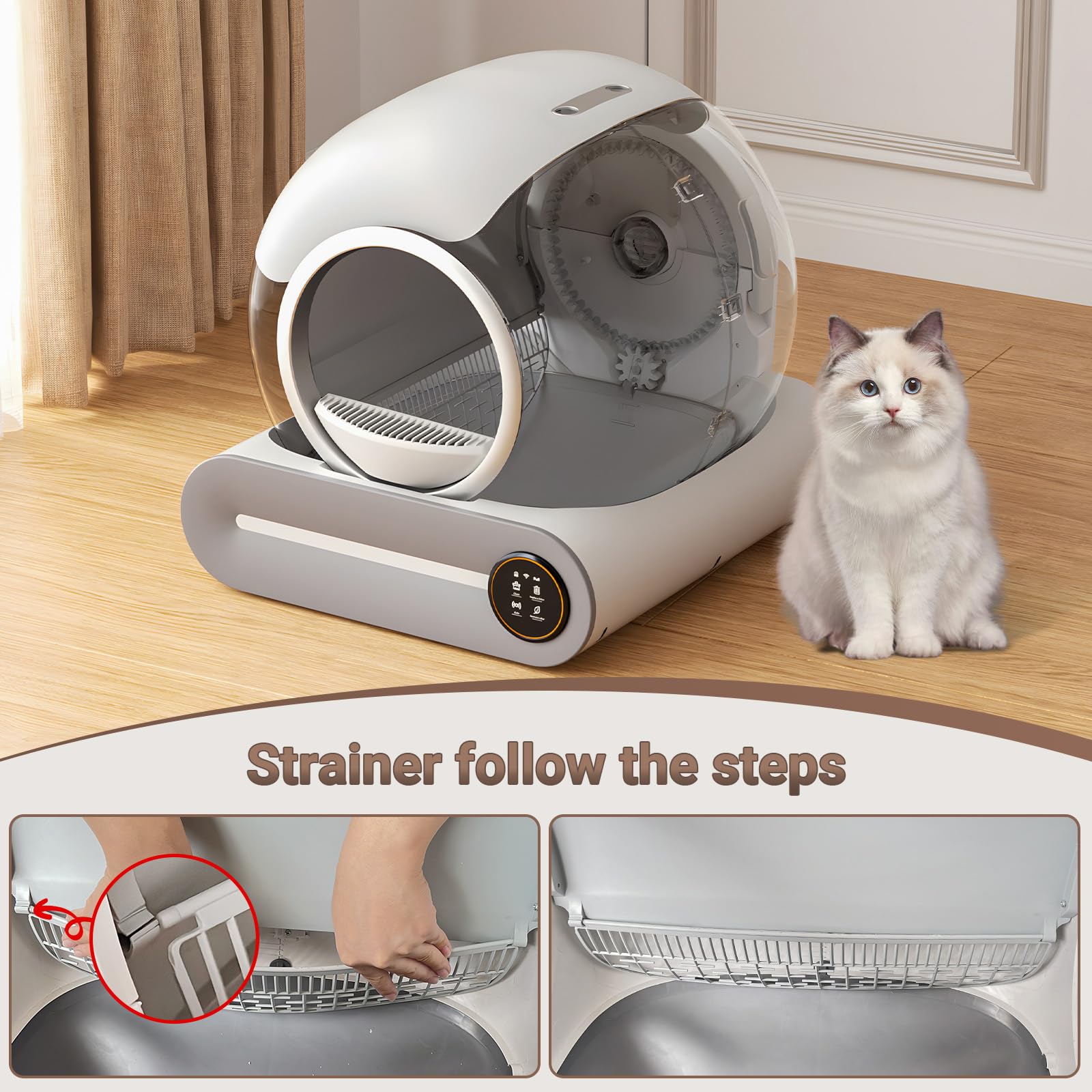 DuckSky replacement part fits 65L+9L self-cleaning litter box