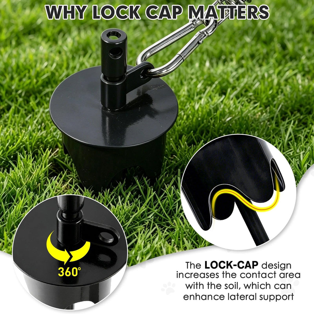 Duckygoo shock-spring protects dogs from neck strain during runs.