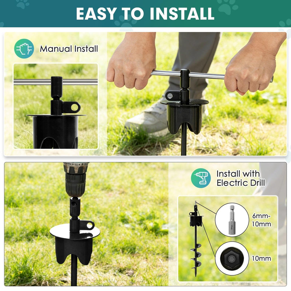 Duckygoo two installation options with tools included for convenience.