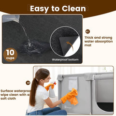 Duckygoo whelping box interior with puppies promotes warmth and bonding