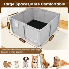 Duckygoo whelping box steel frame ensures stable support during birth
