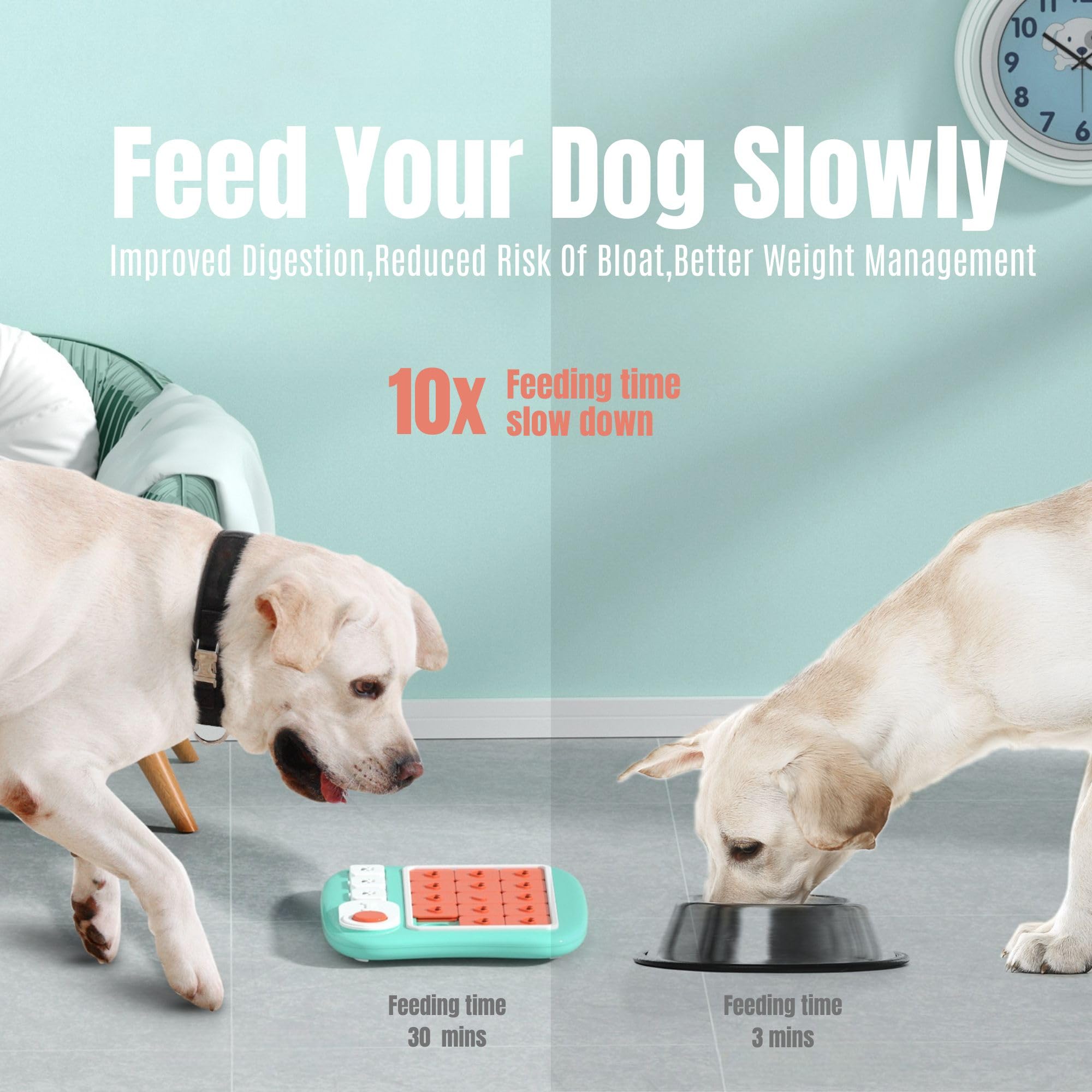 DUDULOVY squeaky button dog toy adds an audible cue during play