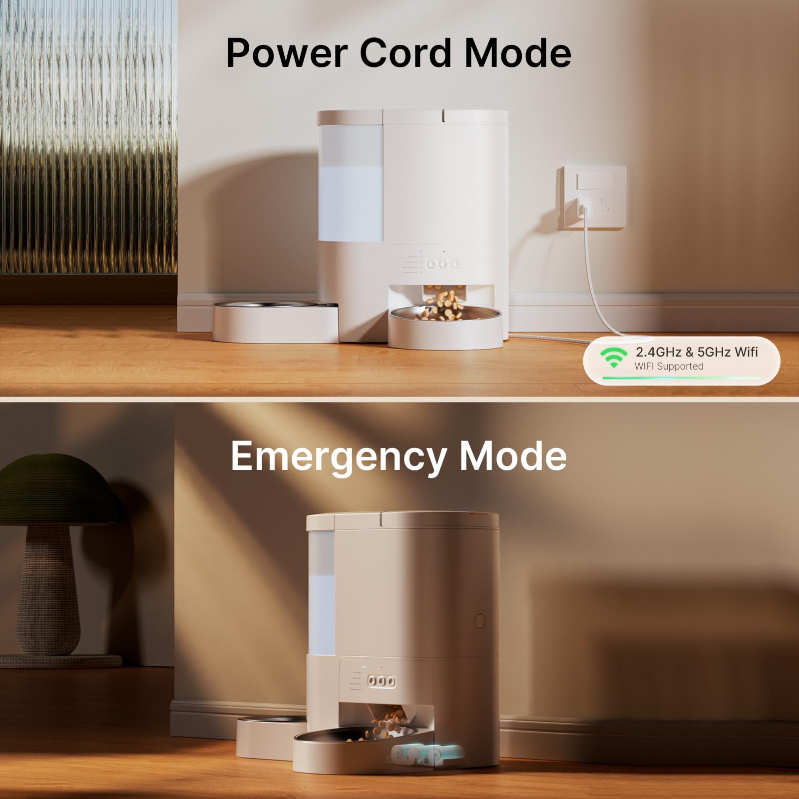 DUDUPET infrared portion monitoring for accurate dispensing.