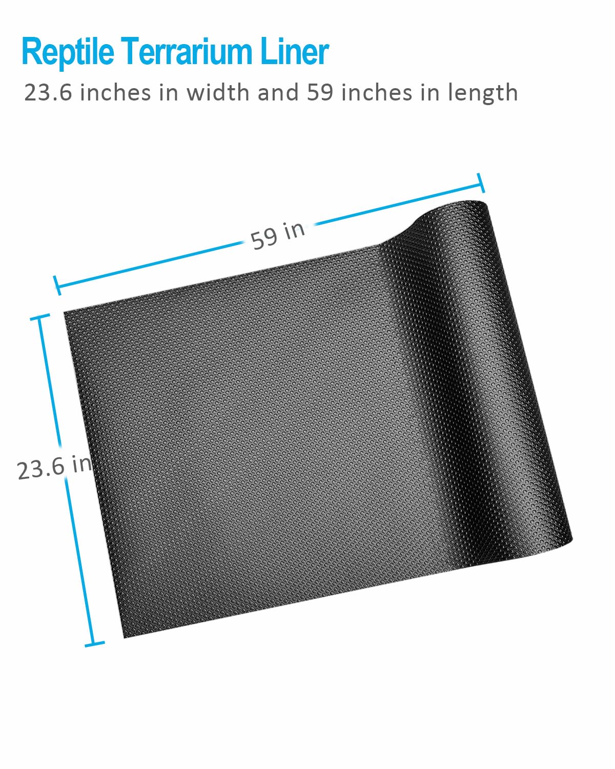 Duedusto bearded dragon mat liner hygienic surface enabling quick wipe-down and spot cleaning