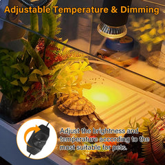 DUMILOO dimmable heating lamp with goose-neck enables precise temperature control.