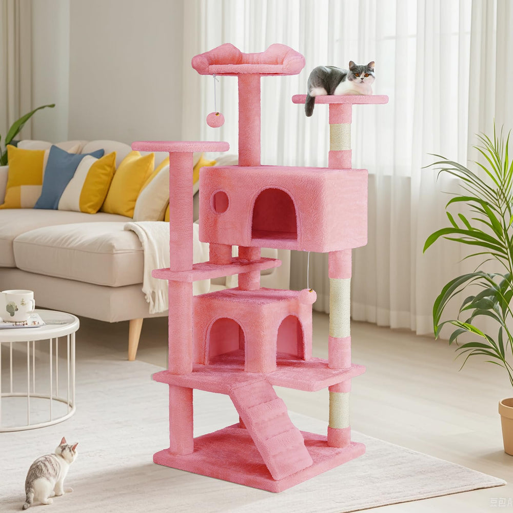 DUMOS pink hanging balls add interactive play and enrichment.