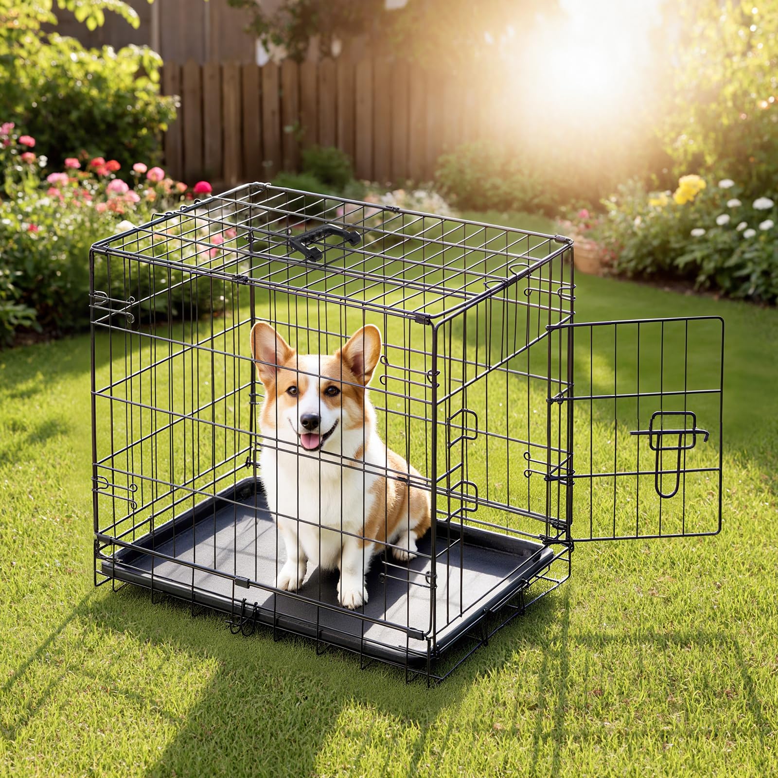 DUMOS crate carrying handle aiding easy transport at home and away