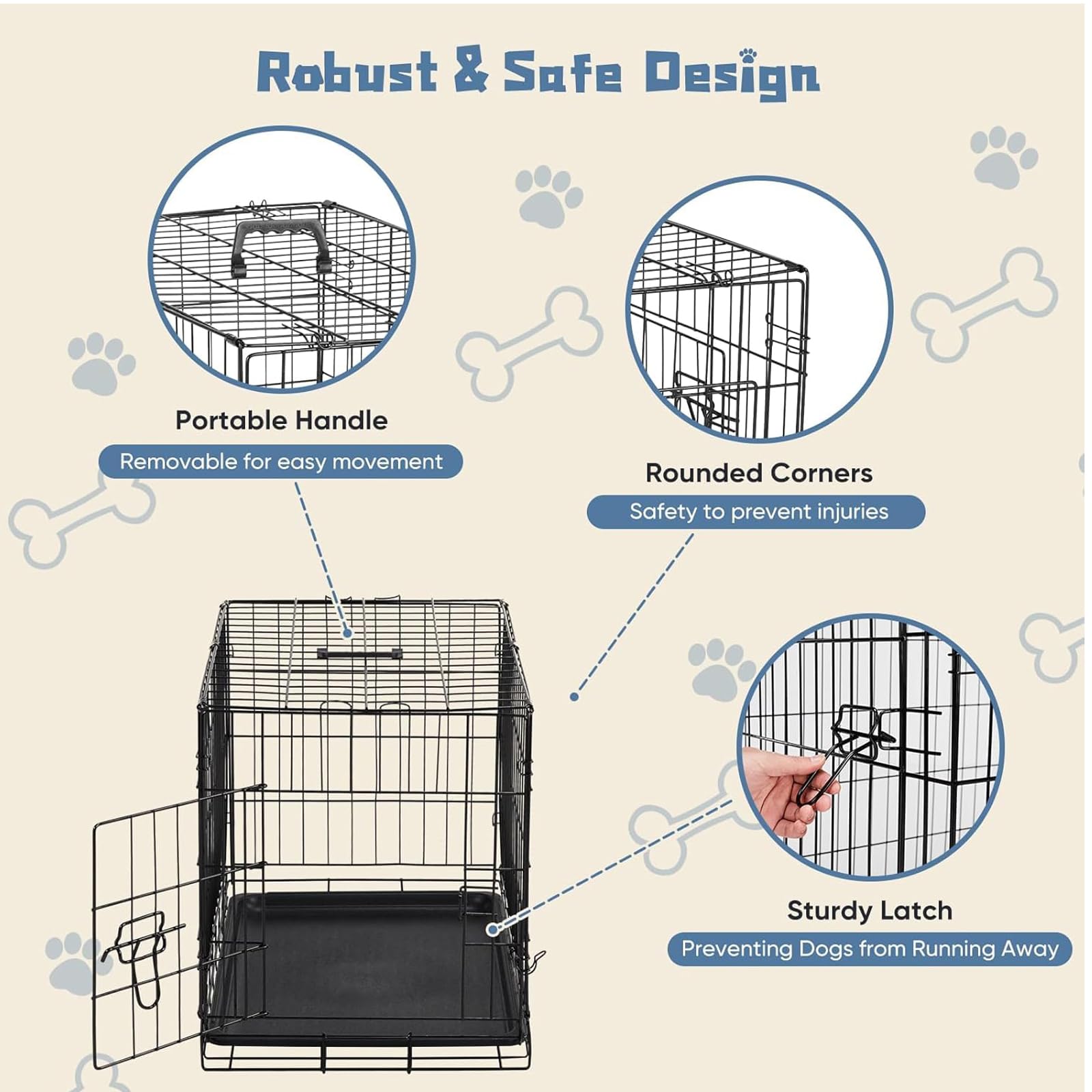 DUMOS interior with partition plate shows adjustable space for growing pets