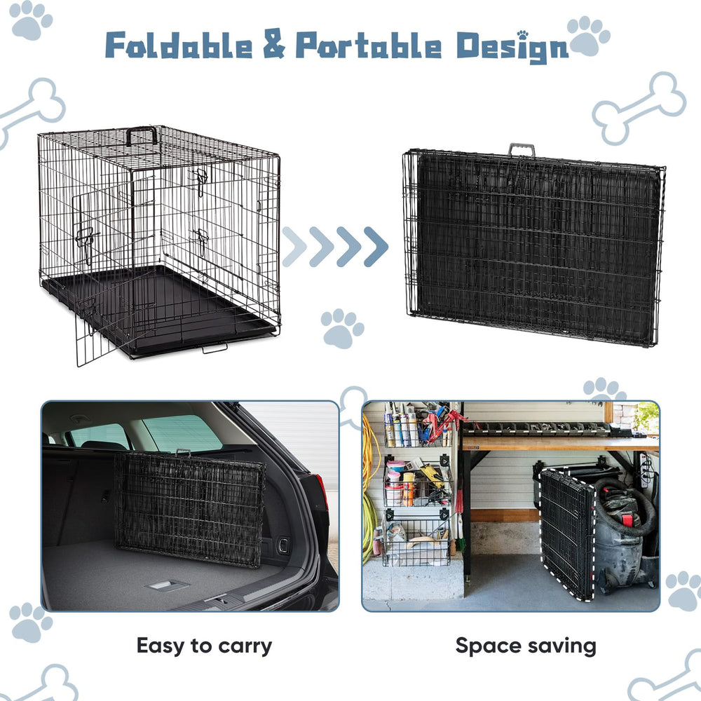 DUMOS crate with partition plate to adjust internal space