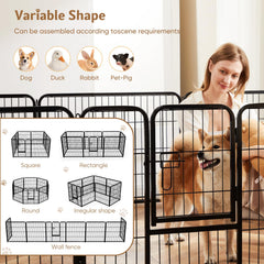 DUMOS 32 inch height playpen ideal for medium dogs.