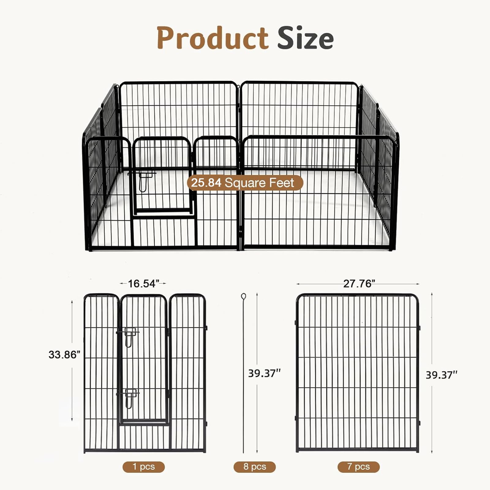 DUMOS 8-panel foldable design enables quick setup and easy storage.