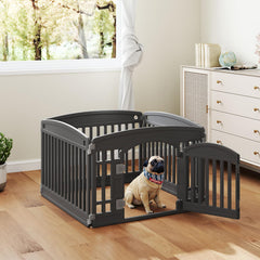 DUMOS dog playpen door shown for secure entry and exit