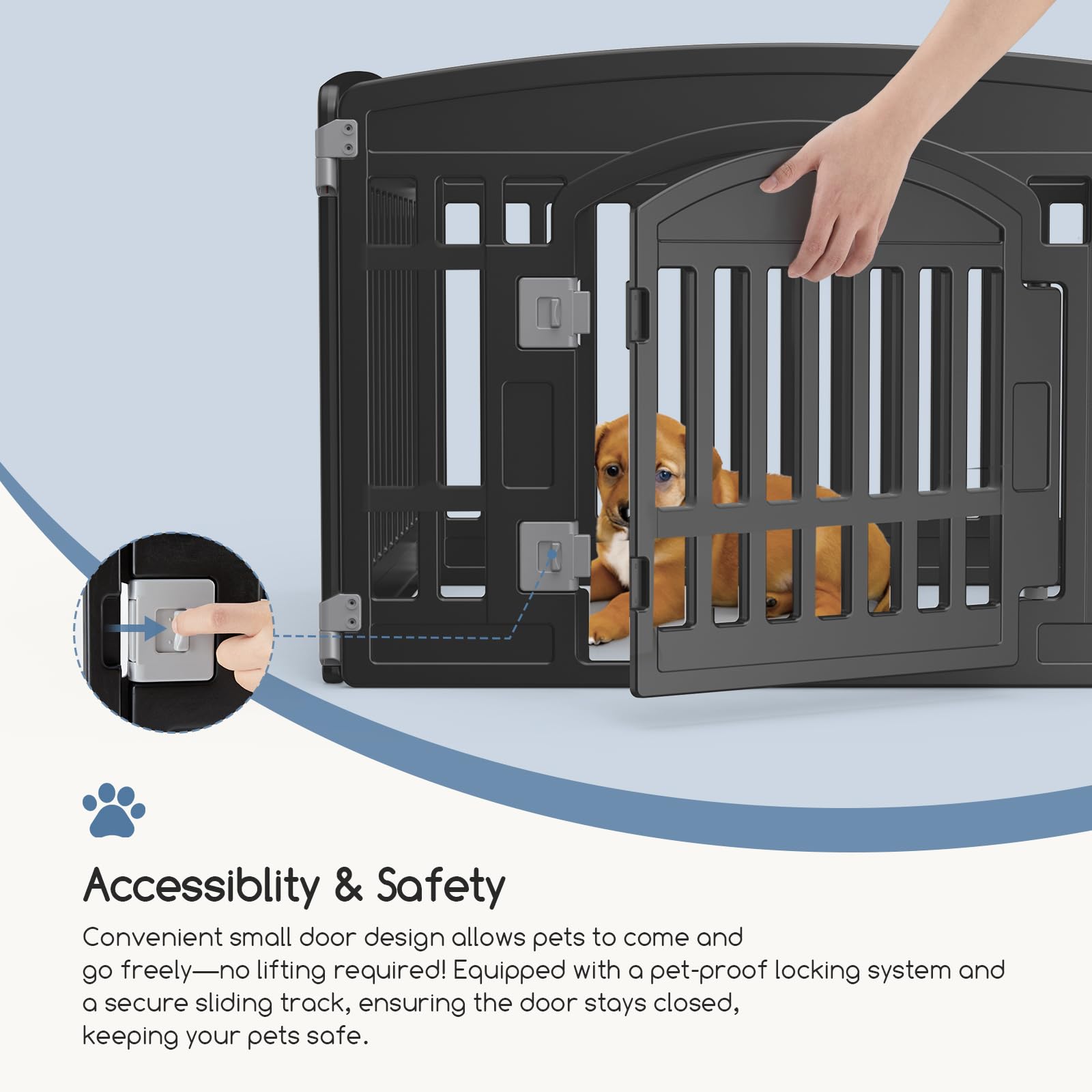 Foldable DUMOS playpen panels deployed indoors for contained play
