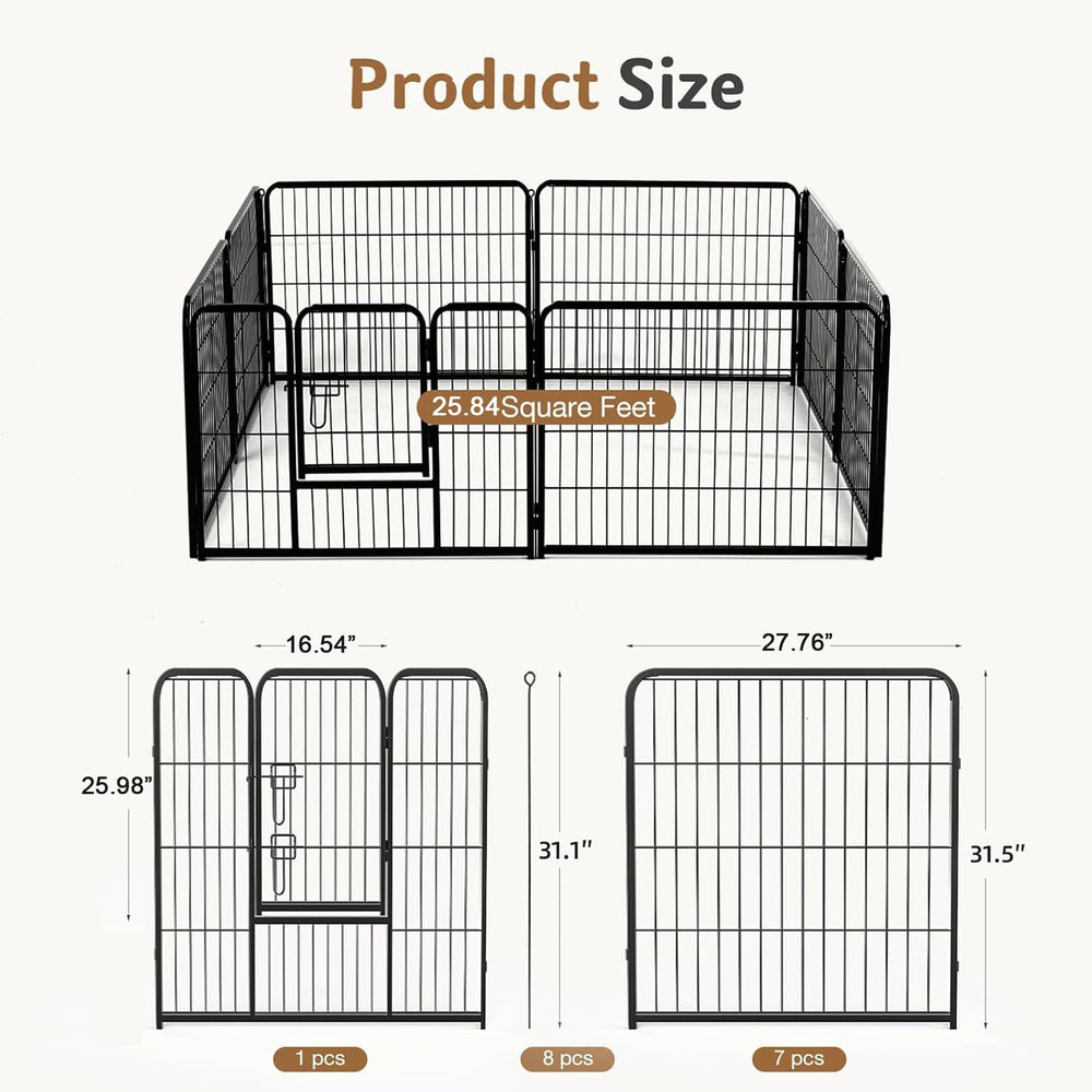 DUMOS foldable playpen for easy storage and travel.