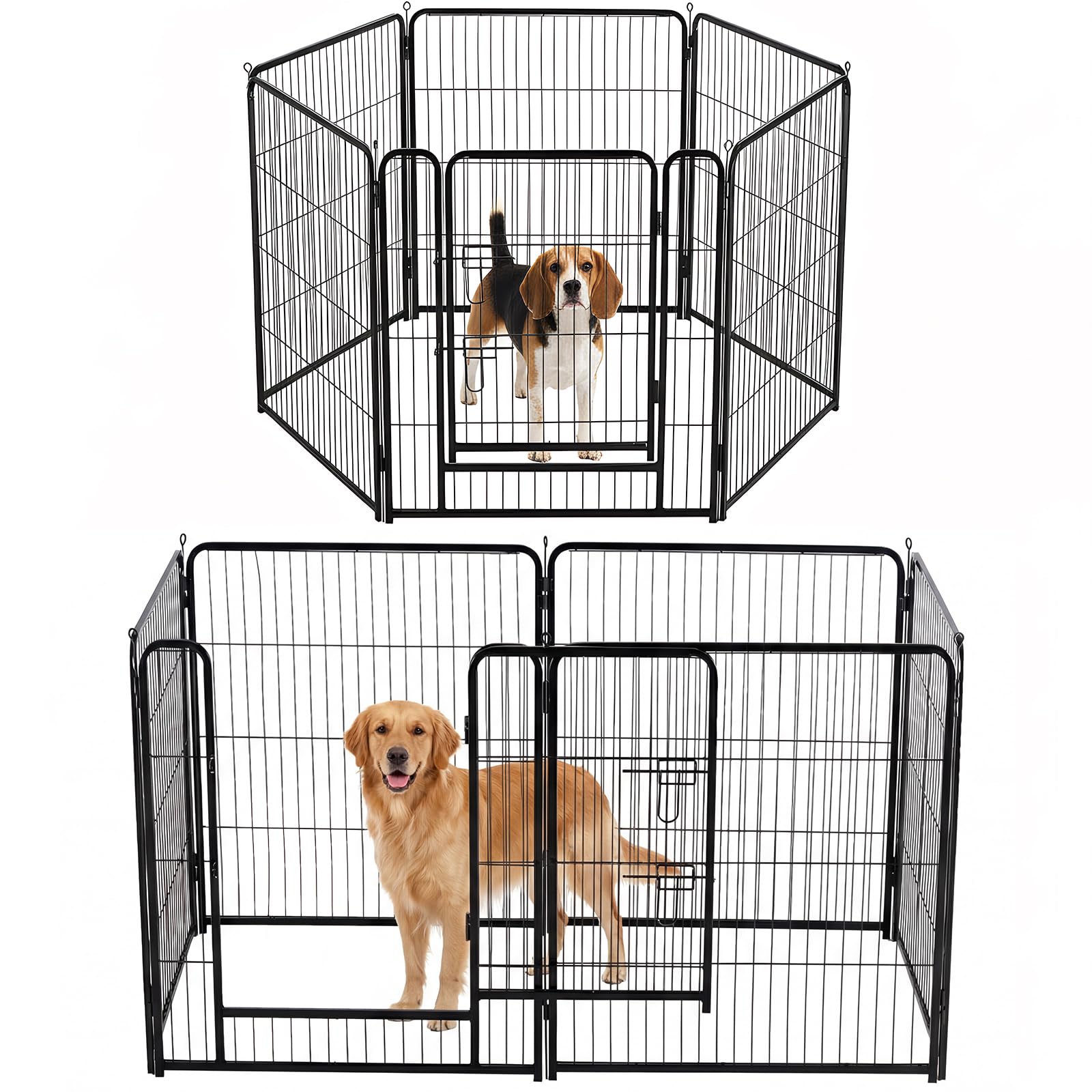 DUMOS dog playpen indoor frame for safe indoor play