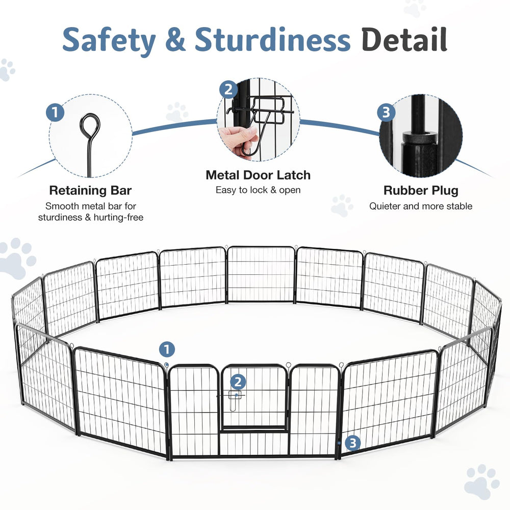 DUMOS dog playpen modular shape, customizable square or rectangle layout.