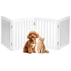 DUMOS pet gate freestanding design enables flexible placement in doorways