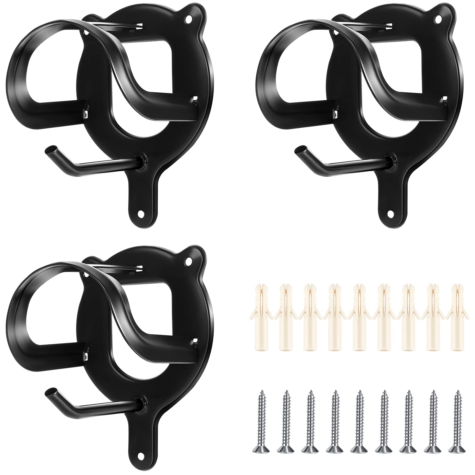 Dunzy 3 Counts Bridle Rack Bracket on wall for organized tack storage.