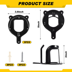 Dunzy bridle hooks metal hanger keeps reins and halters neatly arranged.