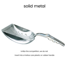 Deep shovel design of DuraScoop for efficient clump removal