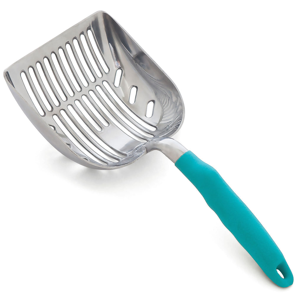 DuraScoop Premium Multicat Scoop with solid metal build for durable litter cleaning
