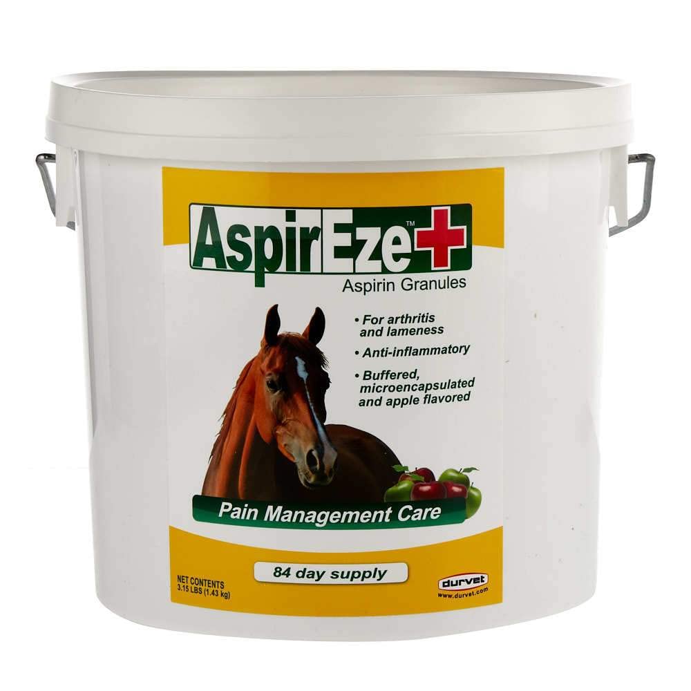 Durvet AspirEze+ for Horses bottle pour with apple flavor and easy administration.