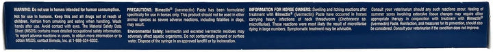 Durvet Bimectin apple flavored paste wormer dosage markings aid accurate administration.