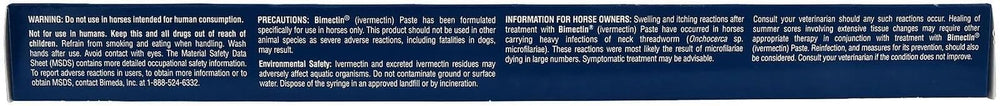 Durvet Bimectin apple flavored paste wormer dosage markings aid accurate administration.
