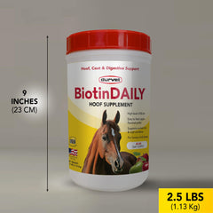 Durvet flax seed meal in formula for hoof development.
