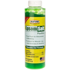 Durvet Equine Epsom Salt Poultice Flow Gel jar designed for hoof abscess support and bruising care