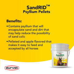 Durvet SandRid pellets apple flavor close up for easy administration
