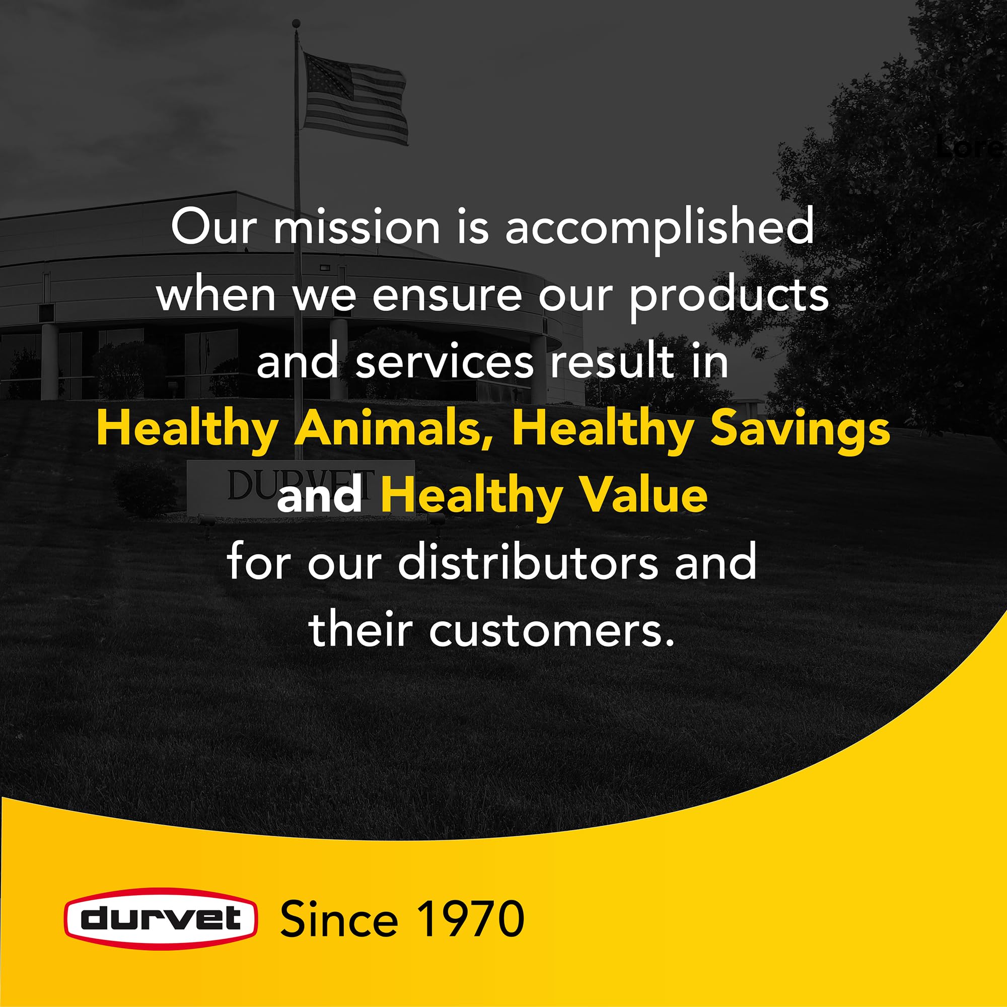 Durvet Made in USA logo emphasizing trusted equine protection manufacturing.
