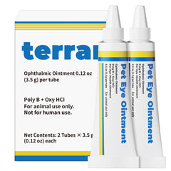 DURVMED Pet Eye Care Cream bottle closeup for gentle eye-area care