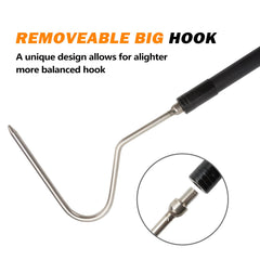 Dutypro carbon material hook combines light weight and strength.