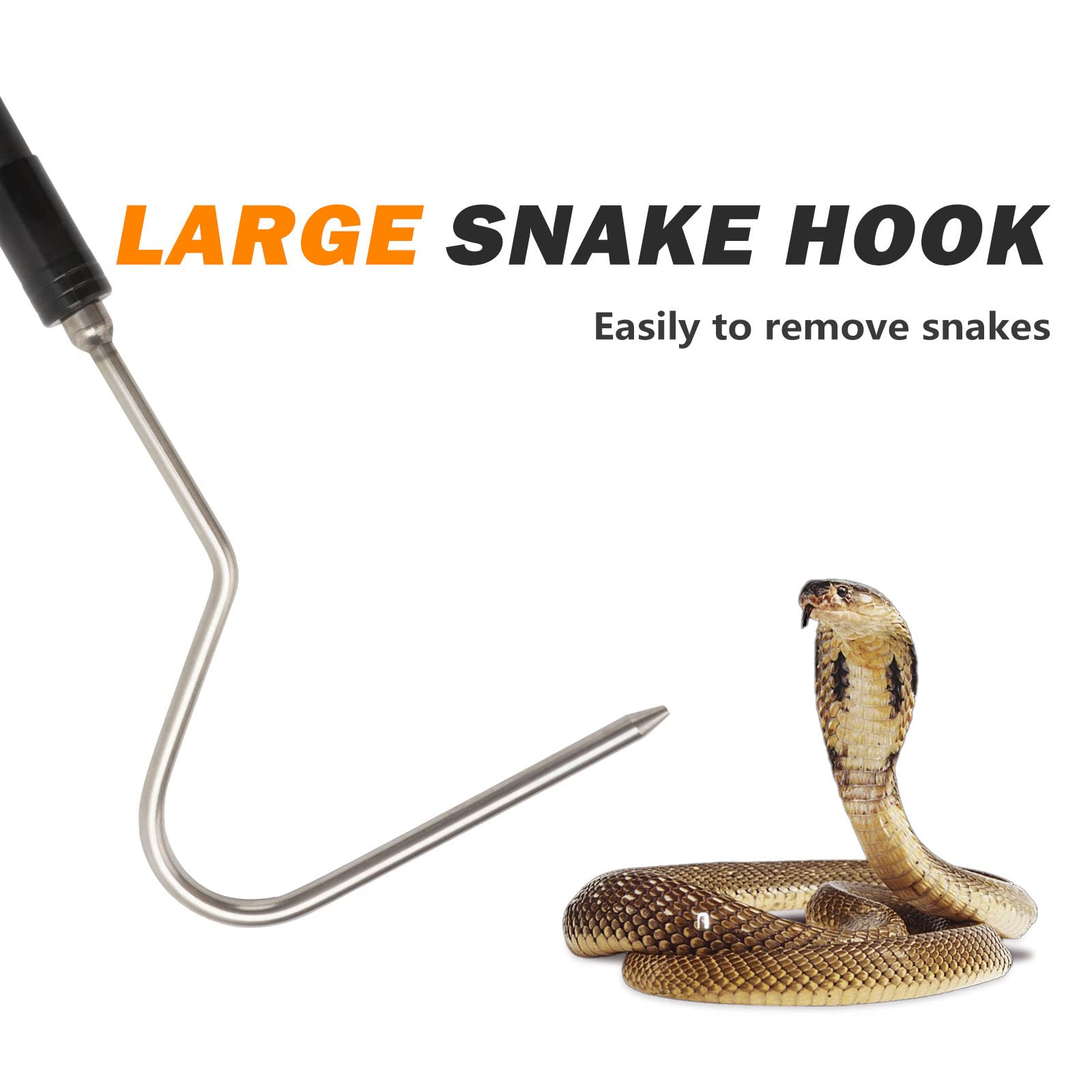 Dutypro duckbilled hook shape for controlled, safe snake positioning.